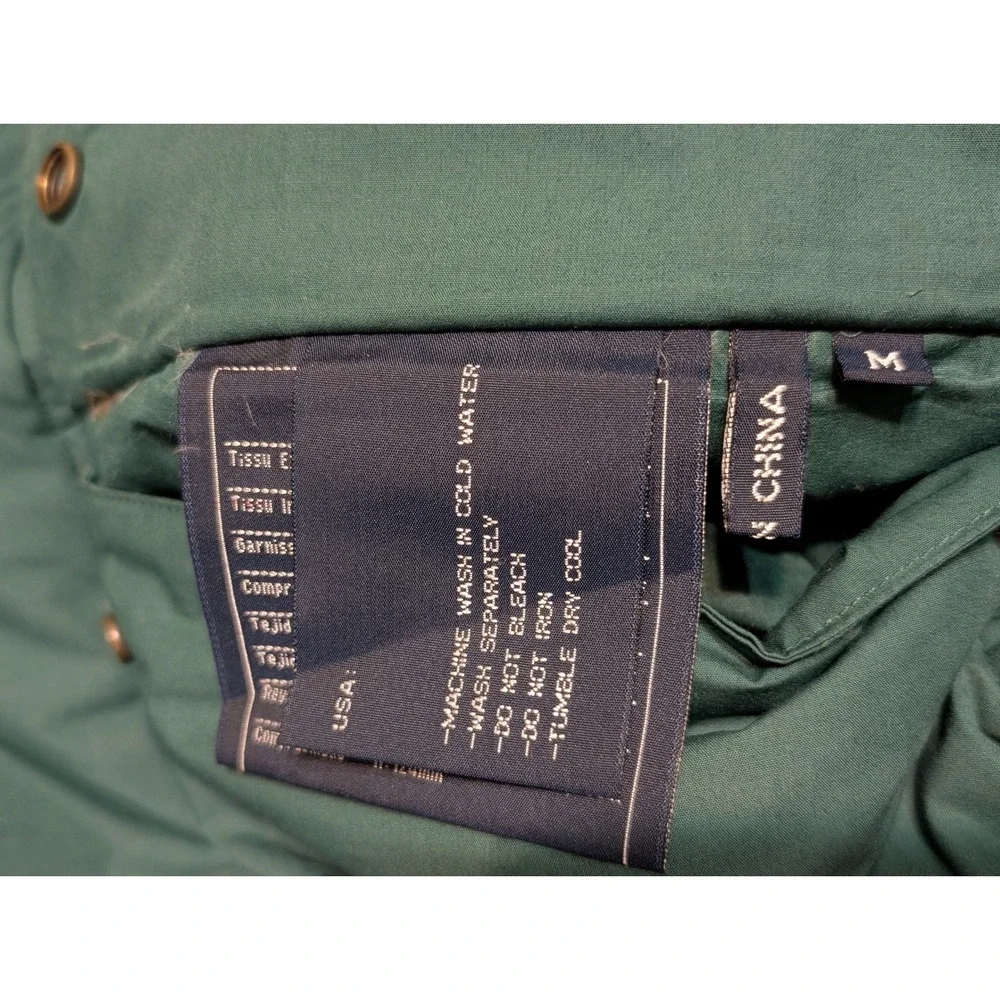 Brambilla Vintage Reversible Down Puffer Jacket Red Teal Green Hooded Mens M‎